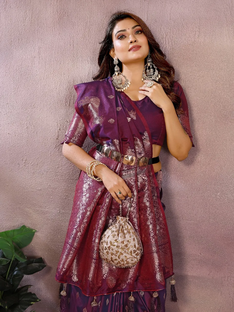 Buy Summer Special Pure Banarasi Silk Premium Saree in Surat - Reseller Bazzar